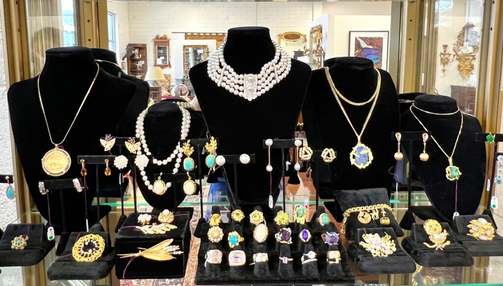 More jewelry on display.