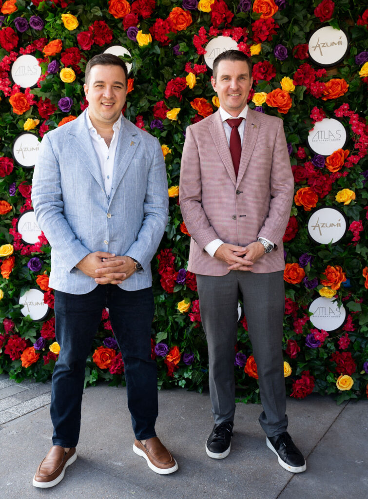 Alex Smith, Brian McCormack at the opening of Azumi in River Oaks District. (Photo by Jonah Tijerina)