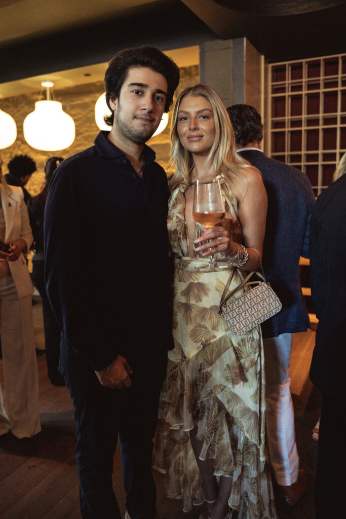 Amir Zakhireh, Amanda Mosley at the opening of Azumi in River Oaks District. (Photo by Jonah Tijerina)