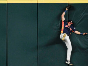 The Houston Astros beat the Minnesota Twins, at Minute Maid Park