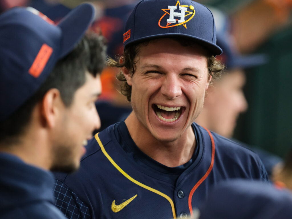 Jake Meyers always had the personalty. Now he's getting to show it more as a productive Astro. (Photo by F. Carter Smith)