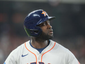 Yordan Alvarez is still one of the most imposing sluggers in all of baseball for the Astros. (Photo by F. Carter Smith)