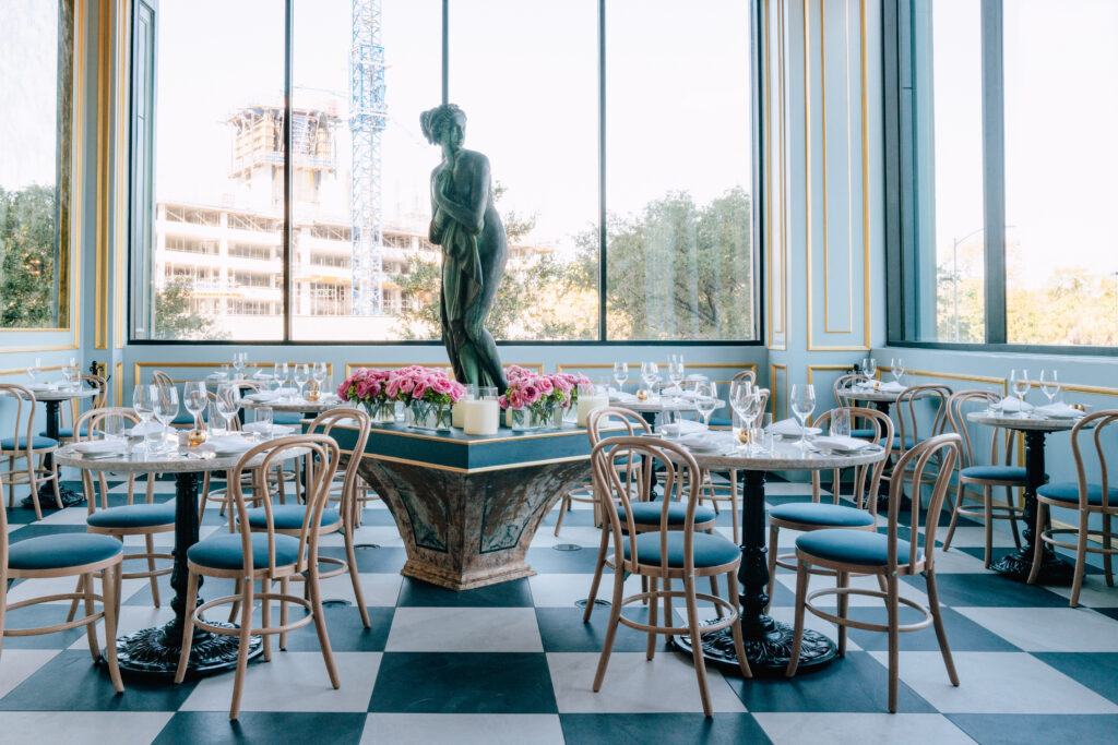 One of two private rooms at Berg Hospitality Group's Annabelle Brasserie