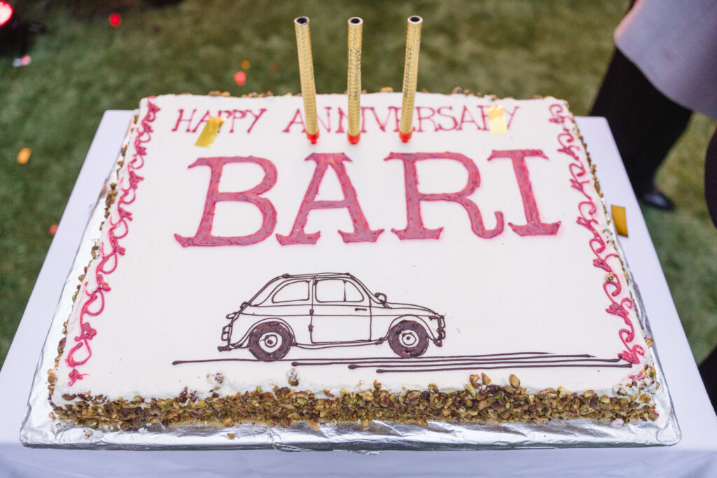 Chef Renato di Piro's fame pistachio cake celebrates Bari's first year anniversary. (Photo by Johnny Than )