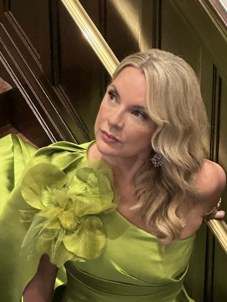 Melissa Juneau at  the PaperCity Philanthropy in Fashion  Best Dressed photo shoot at La Colombe d'Or. (Photo by Shelby Hodge)