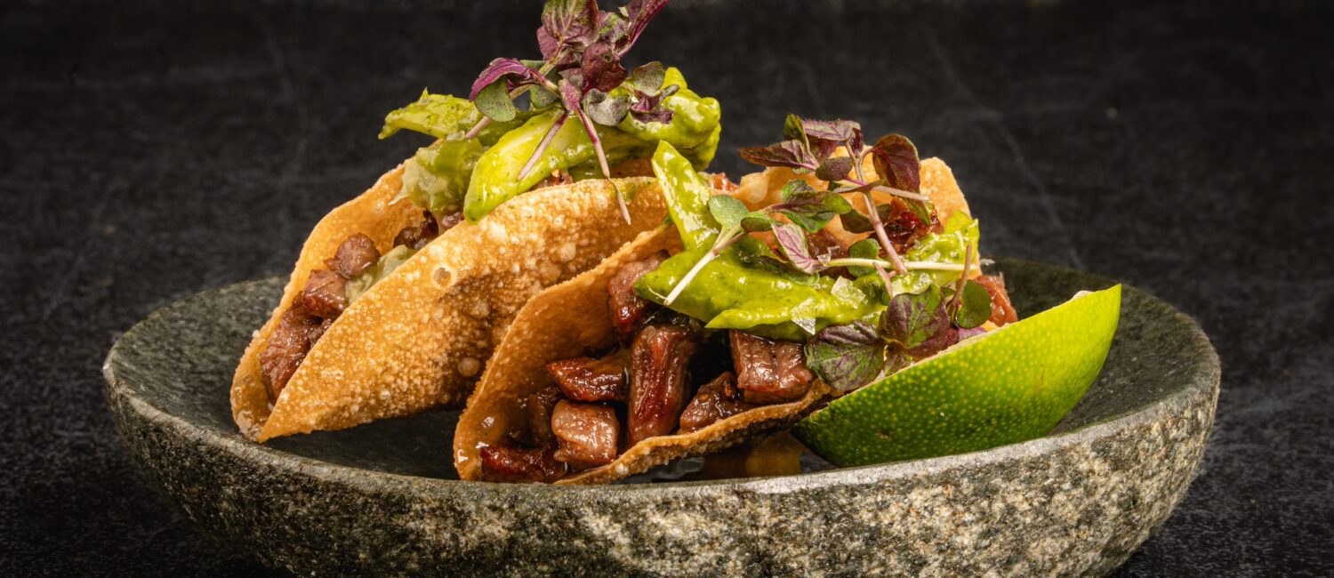 Crispy A5 Wagyu Tacos at Toca Madera