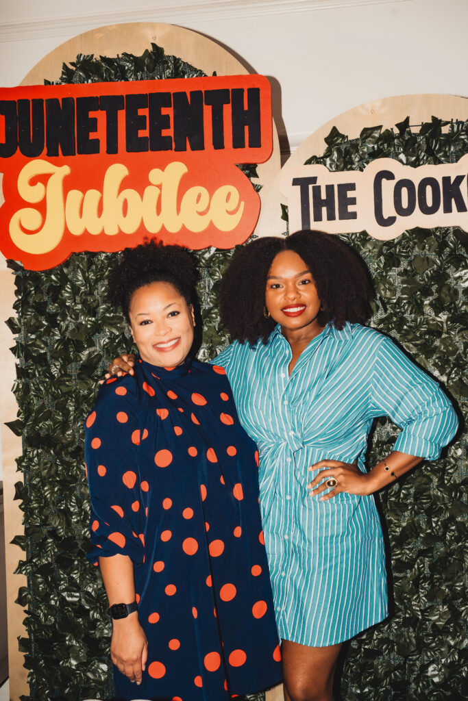Erika Harrison, Shay Bryson at the Juneteenth Jubilee dinner.