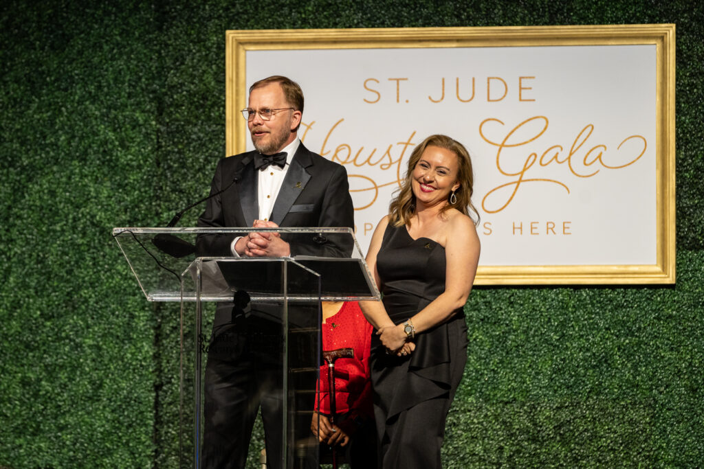 St. Jude Children's Research Hospital Houston Gala chairs Neil Michaelsen & Erica Billingsley-Michaelsen (Photo by Jacob Powers)