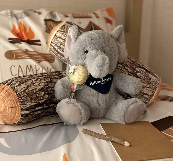 Meet Tilly the Elephant, the new Hilton Anatole mascot.