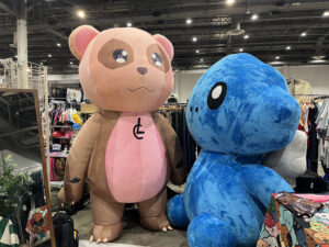 Plush characters welcome visitors to ThriftCon (Photo by Jenna Baer)
