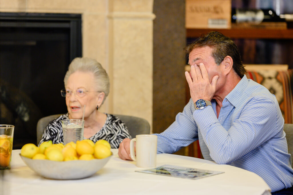 Discussions of cancer experiences are always emotional as was the inaugural CanCare 'Hope in the Face of Cancer: A Survivor by your Side' where Johnny Carrabba and Rosie Carrabba discuss her breast cancer journey (Photo by Si Vo Photography)