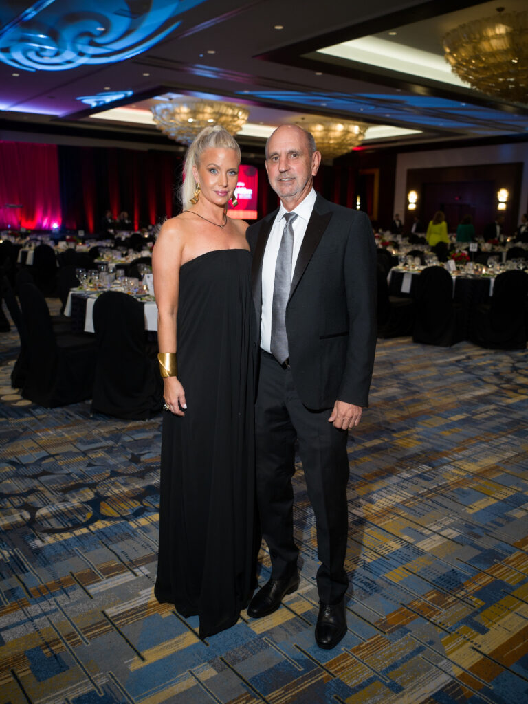 Krista Frazier, Larry Wisniewski at the Children at Risk dinner (Photo by Daniel Ortiz)