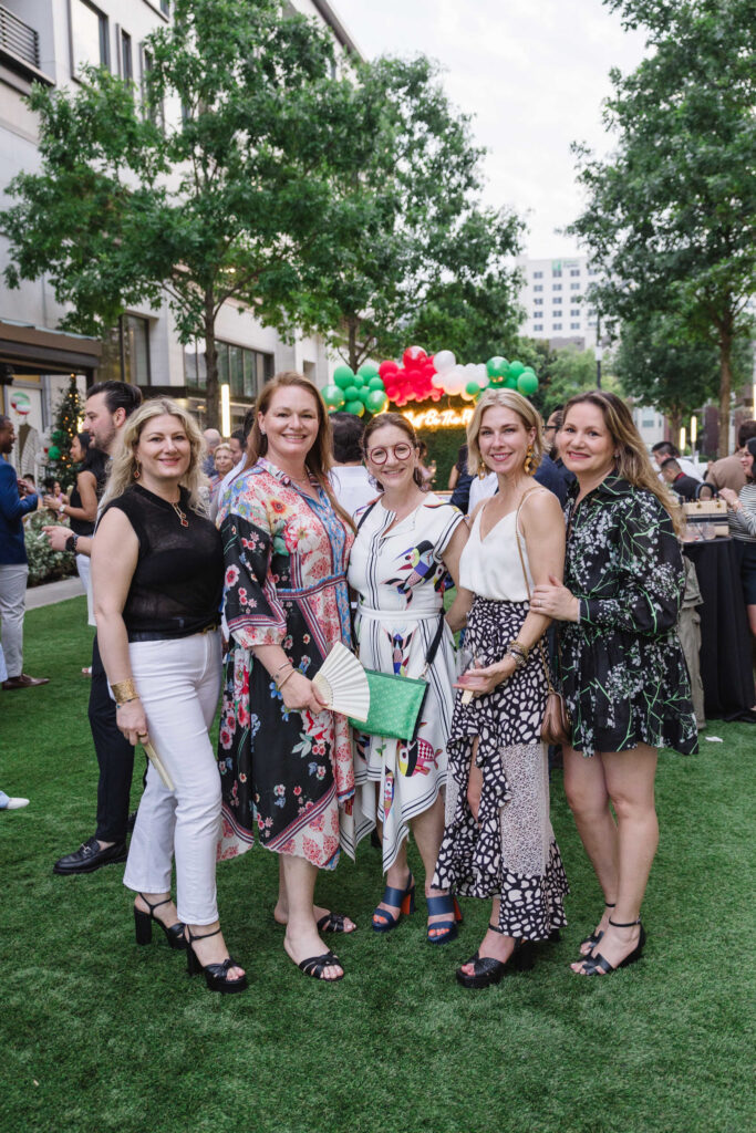 Luisa Rangel de Alba, Natalia Rangel de Alba, Alex Garcia, Kacey Muñoz, Mariana Rangel de Alba at Bari's first year anniversary bash. (Photo by Johnny Than )