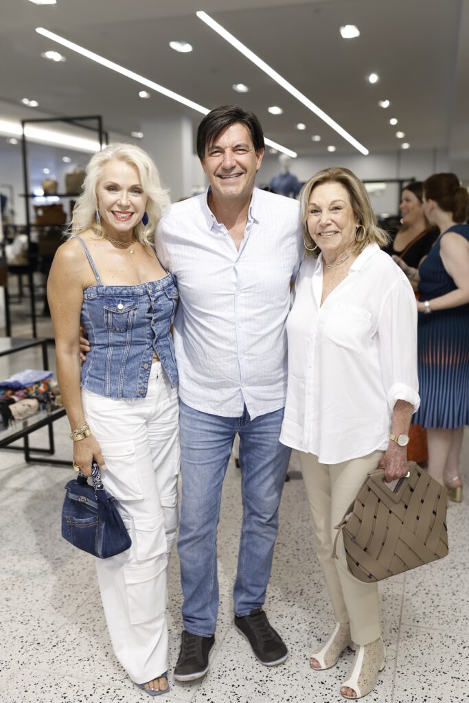 Mary Ann Hebrank, Stuart Rosenberg, Sandy Rosenberg at the Camp Aspen pop-up at Tootsies (Photo by Quy Tran)