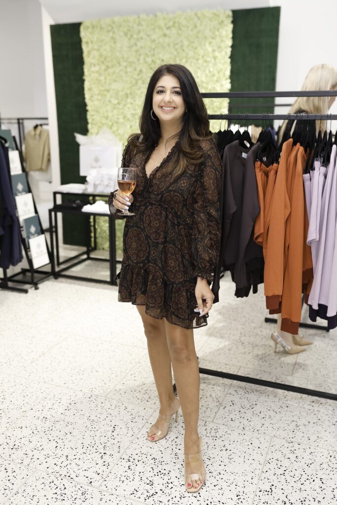 Megha McSwain at the Camp Aspen pop-up at Tootsies (Photo by Quy Tran)