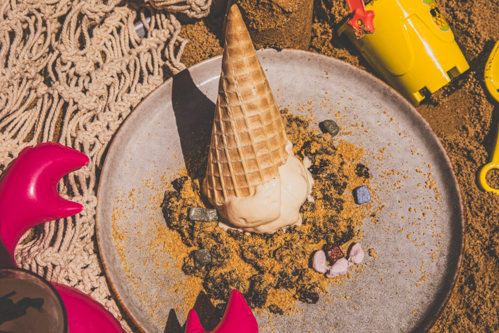 The "Oops I Drops My Ice Cream" is one of the new desserts at Rye/Aguasal. (Photo by Samantha Marie)