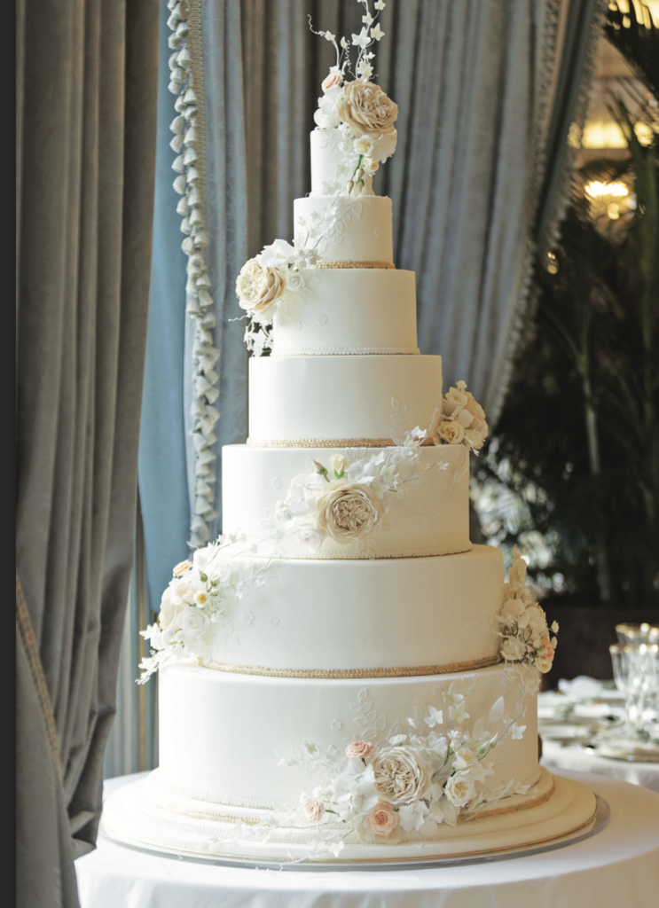 Wedding cake by Bastien Blanc-Tailleur. (Photo by John Cain Photography)