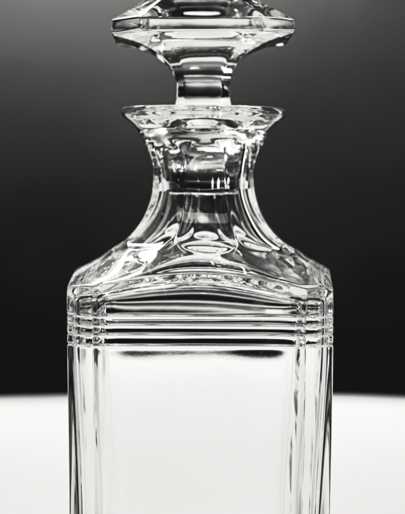 Thom Browne whiskey carafe for Baccarat.