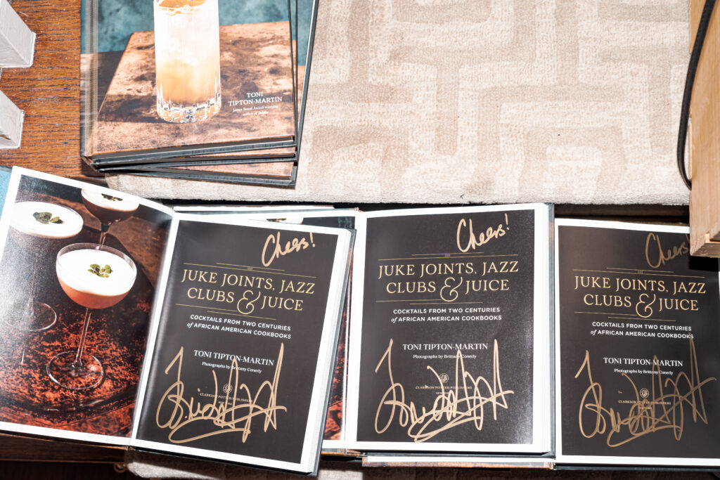 Toni Tipton-Martin's Signed copies of Juke Joints, Jazz Clubs, and Juice — Cocktails From Two Centuries of African American Cookbooks.