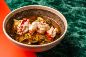 lobster wontons at Soy Cowboy