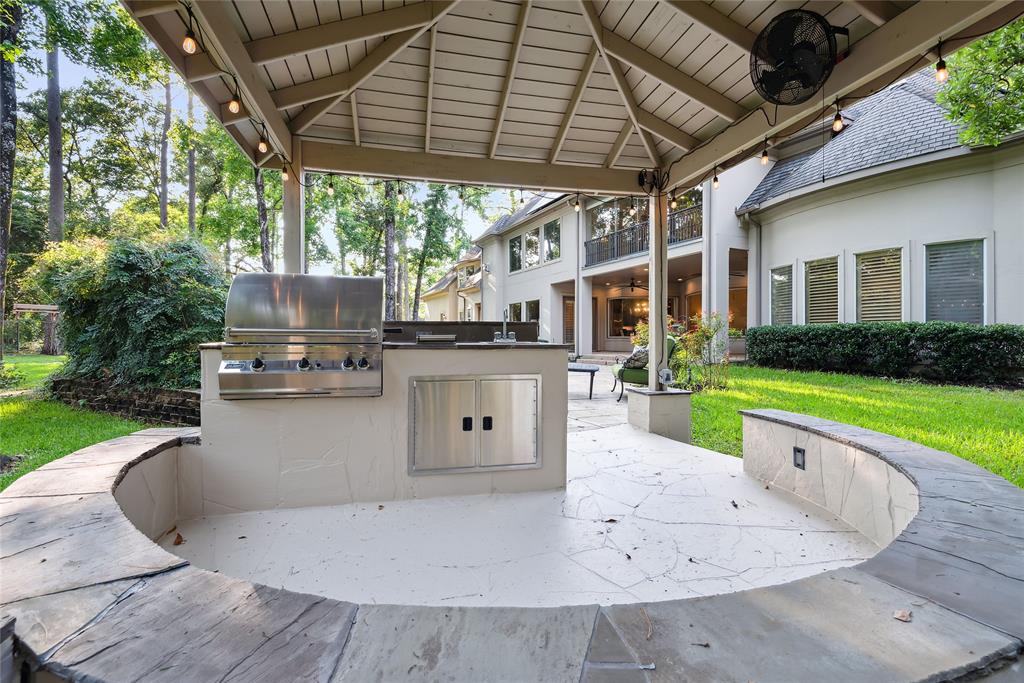 The stylish summer kitchen is a unique selling point for anyone that loves to barbecue. 
