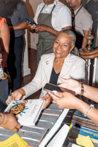 Toni Tipton-Martin signs her James Beard Award-Winning Cookbook, Jubilee_ Recipes From Two Centuries of African American Cooking