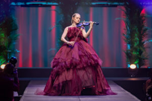 Violinist with Q the Band (Photo by Thomas Garza)