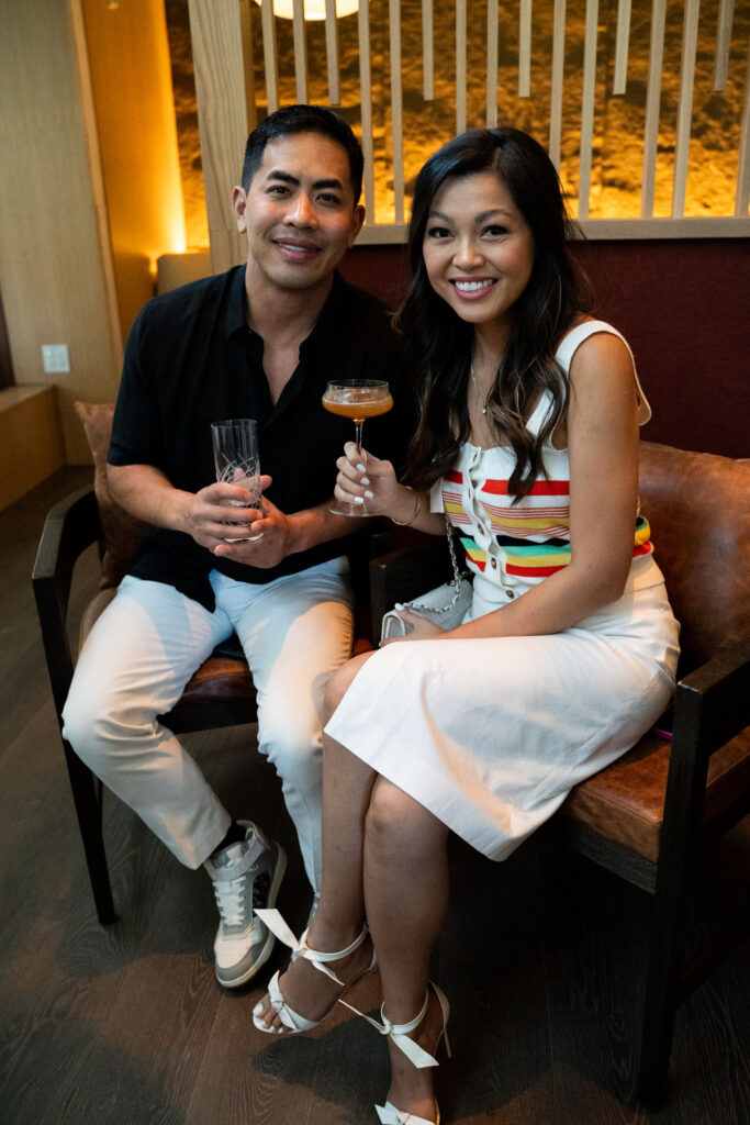 Washington & Lesley Ho at the opening of Azumi in River Oaks District. (Photo by Jonah Tijerina)