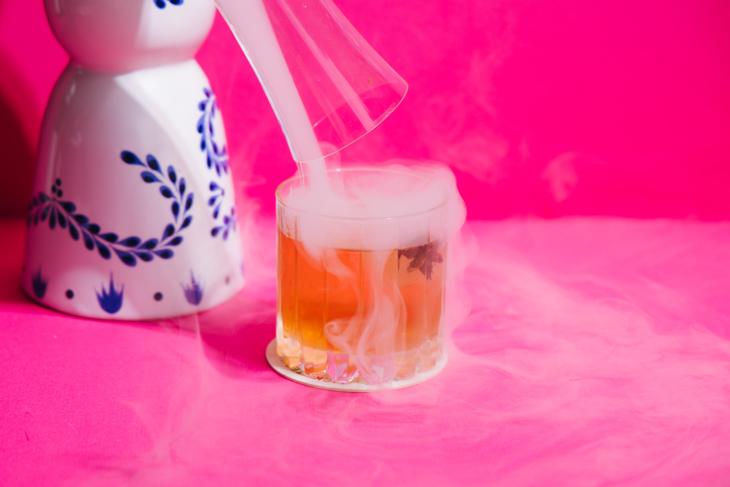 The Smoked Oaxacan is made with Casa Noble blanco, Vida mezcal, and grapefruit bitters. (Photo by Thanin Photo)