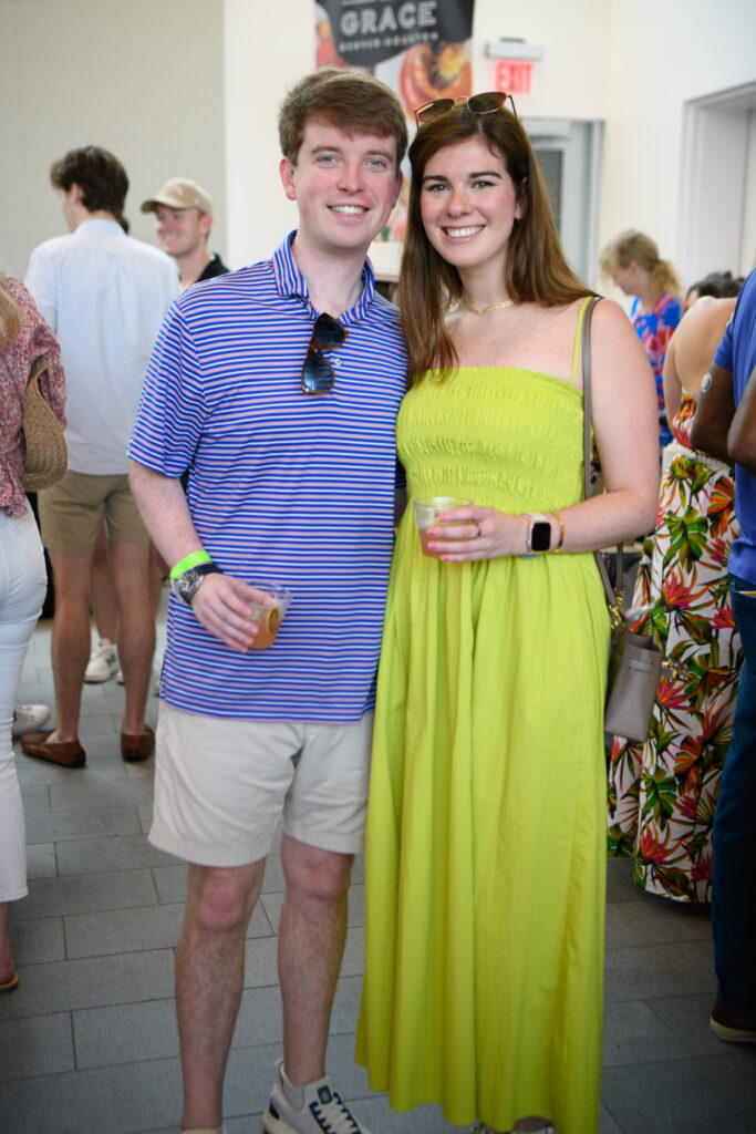 Will Mitchell, Katie Murphy at the Urban Green 'Gardens & Goblets' fundraiser at  McGovern Centennial Gardens (Photo by  J. Vince Photography)