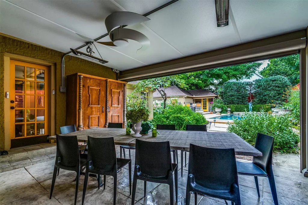 A motorized screened in porch.