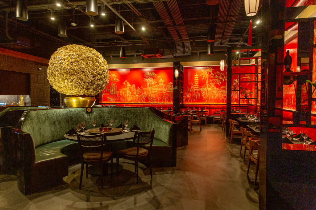 The elaborate decor of Benny Chows, Ben Berg's vision come to life in the hands of interior designer Gail McCleese. (Photo by Jenn Duncan)