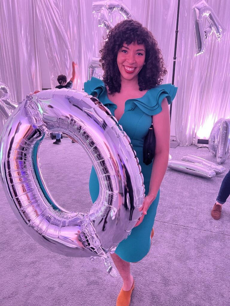 Olivia K. Young at Studio Menil Presents: Alphabet Soup. (Photo by Catherine D. Anspon)