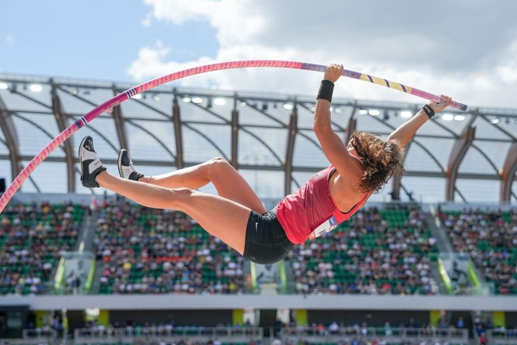 The Woodlands Brynn King is a cheerleader turned pole vaulter who's made herself an Olympian. Now she's heading to Paris to compete in the Summer Games. (Photo by Doug Bouma)