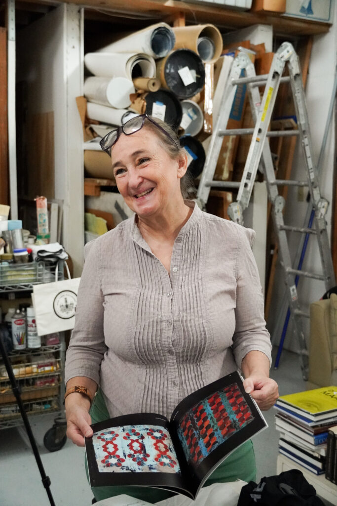 Arielle Masson in the studio (Photo courtesy of MFAH)