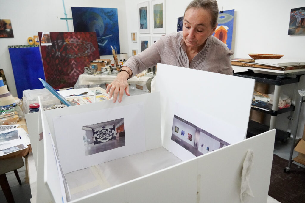 Arielle Masson in the studio (Photo courtesy of MFAH)