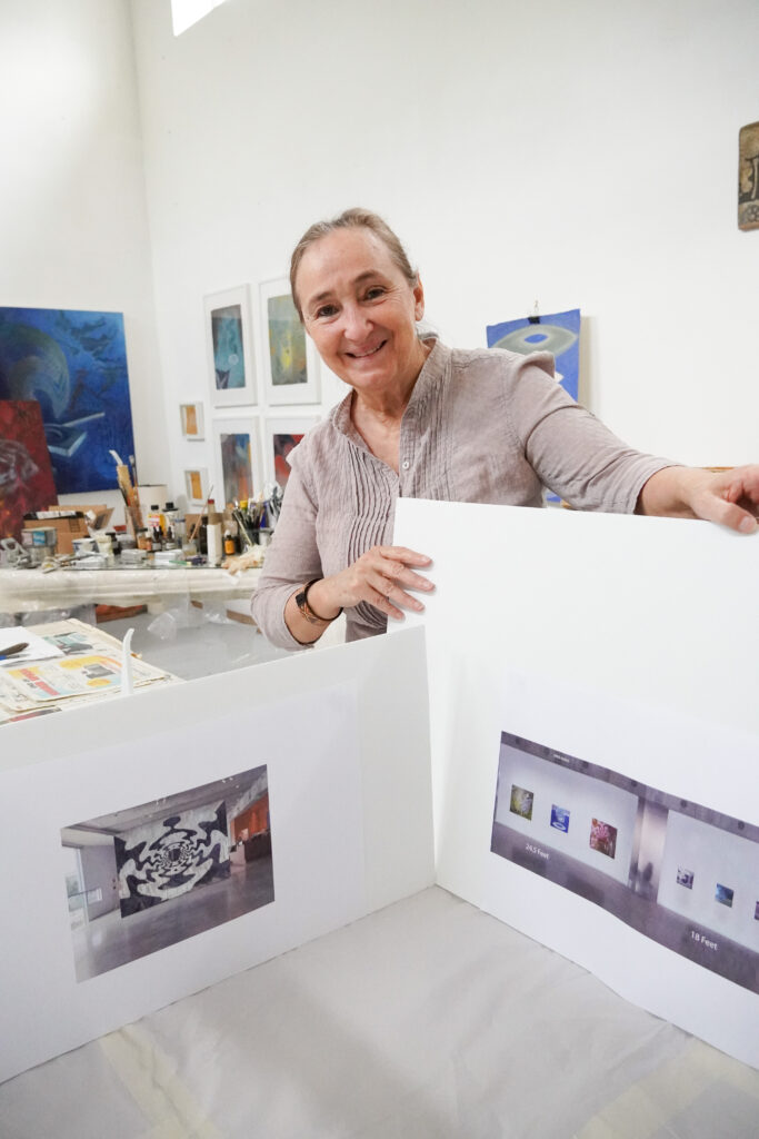 Arielle Masson in the studio (Photo courtesy of MFAH)