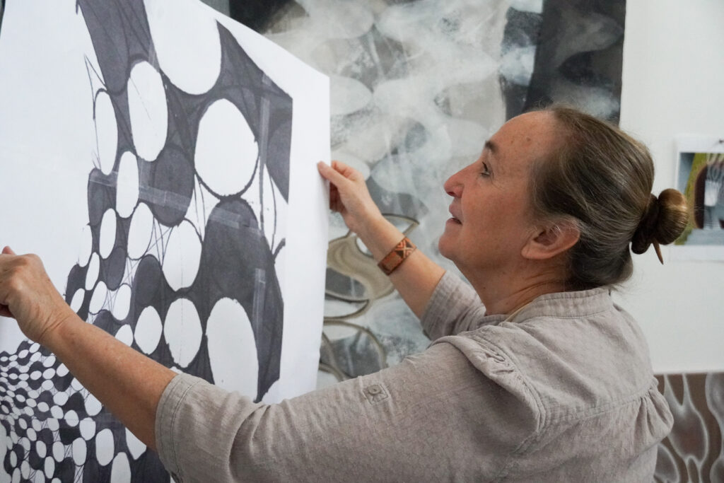 Arielle Masson in the studio (Photo courtesy of MFAH)