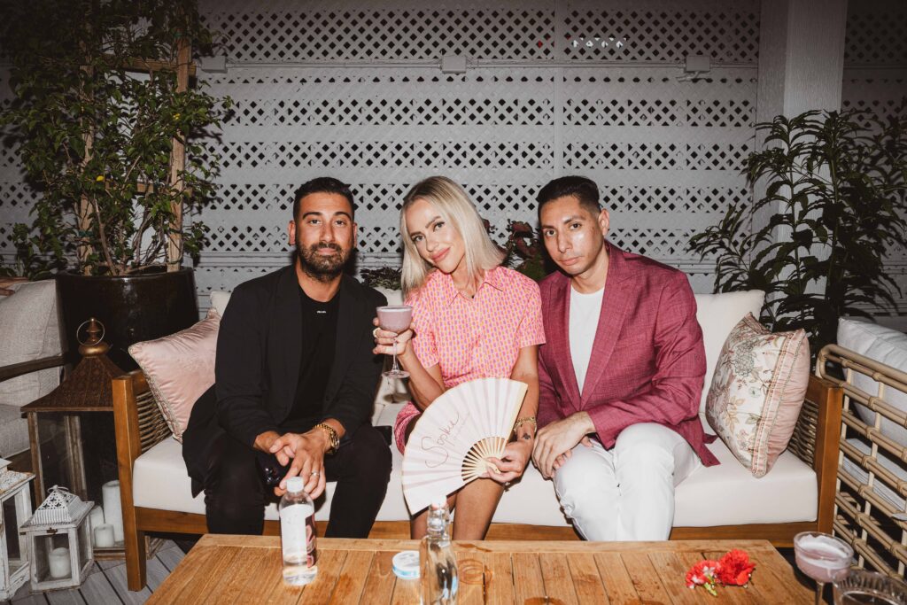 Army Sadeghi, Mason Sadeghi, at the opening party for Sophie Cocktail & Terrace Bar