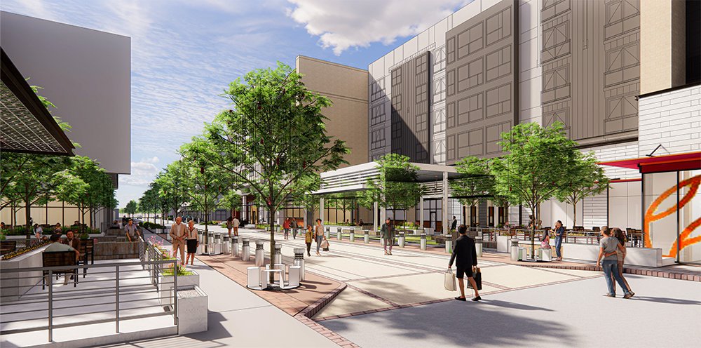 A vision of a multigenerational village by Younger Partners.