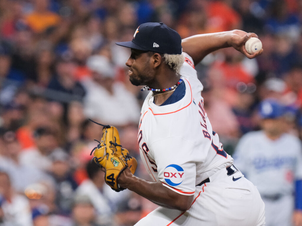 Ronel Blanco has been a revelation for the Houston Astros pitching staff. (Photo by F. Carter Smith)