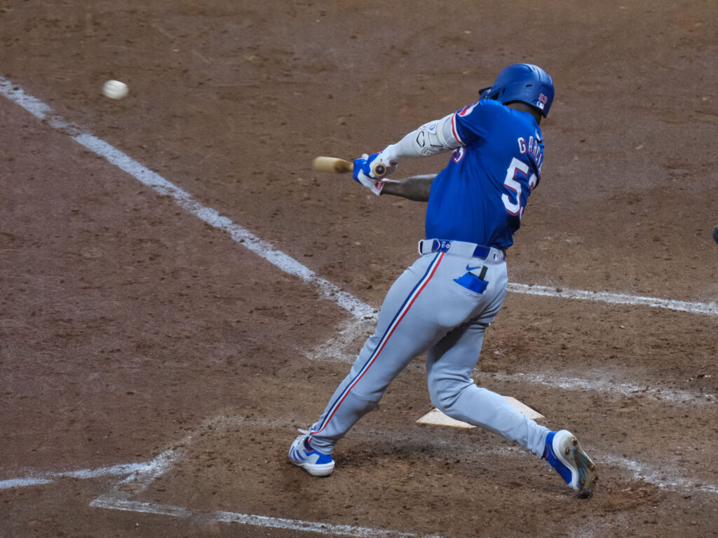 Adolis Garcia still brings a lot of power to the Texas Rangers. (Photo by F. Carter Smith) 