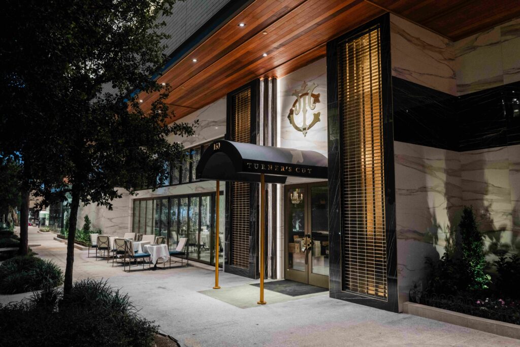 Berg Hospitality Group's Turner's Cut swank steakhouse where designer Gail McCleese made Ben Berg's vision a reality.