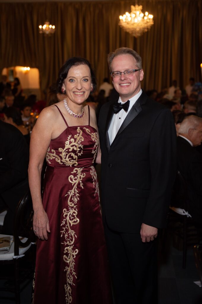 Houston Symphony Society board president Barbara Burger, symphony executive director and CEO John Mangum (Photo by Wilson Parish)