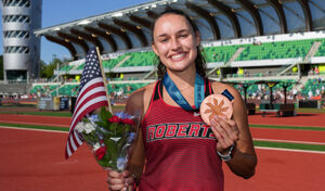 Brynn King Olympic Games pole vaulter The Woodlands (Photo by Doug Bouma)