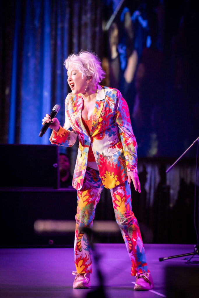 Cyndi Lauper performing at the 2024 Turtle Creek Chorale gala. (Photo by Cash Anglin)