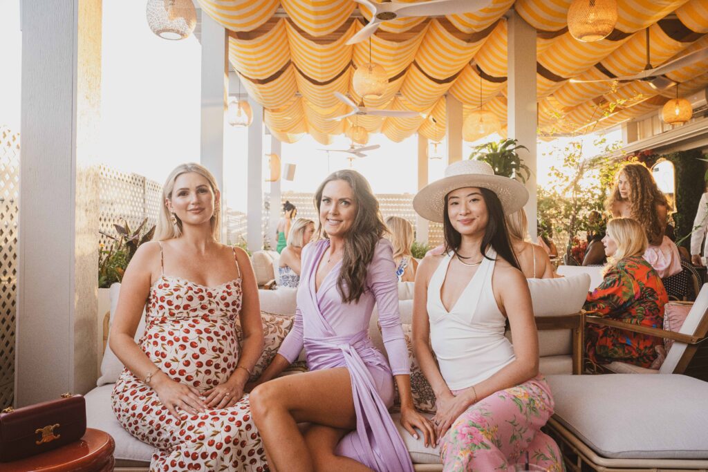 Demi McCormack, Lauren Paine, Ashley Tsai mingle at the opening party for Sophie Cocktail & Terrace Bar.