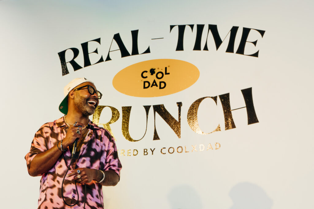 CoolxDad founder Kevin Barnett at CoolxDad Real-Time Brunch (Photo by William Issac)