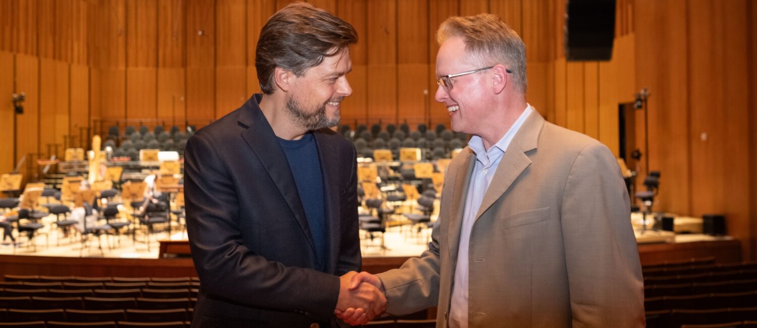 Houston Symphony Music Director Juraj Valčuha and Executive Director John Mangum. Photo by Ben Cordua (2) (1)