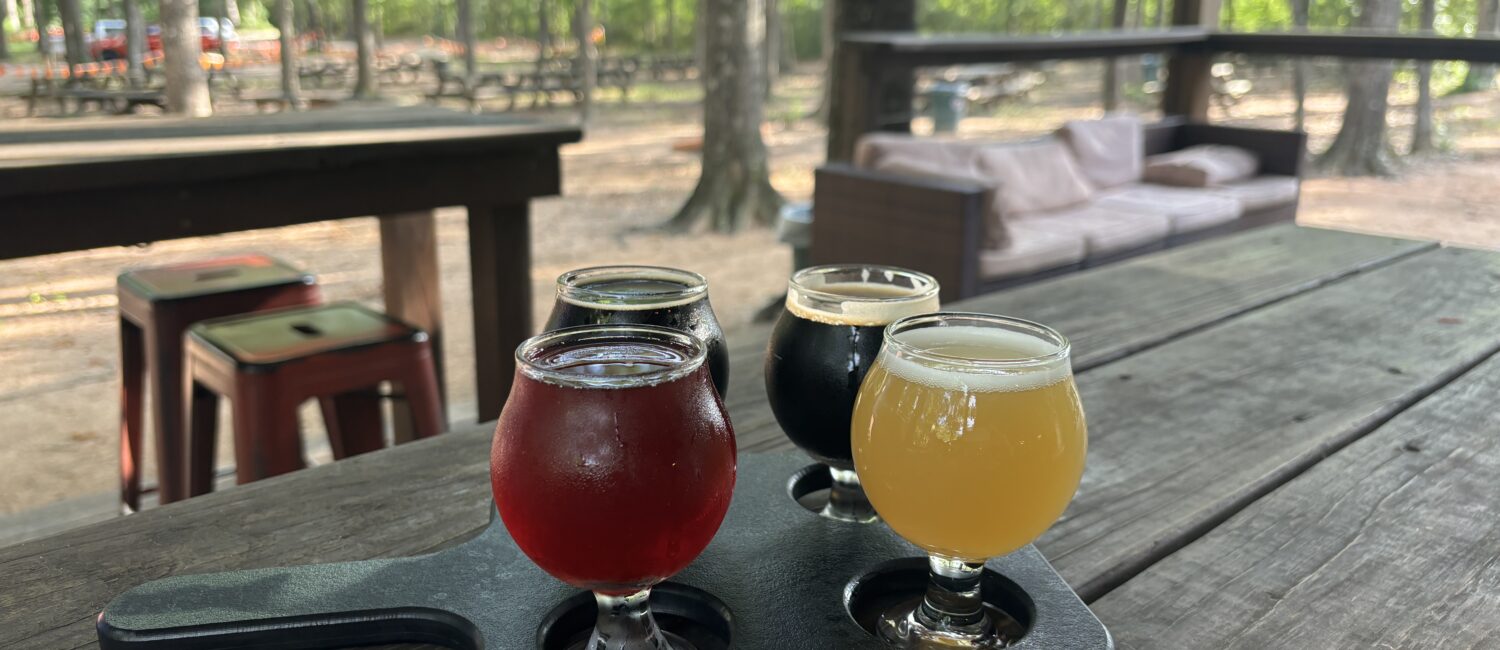 B-52 brewery sits on a shaded, three acre property just off 105 in Conroe. It is one of the best brewpubs in The Woodlands area. (Photo by Laura Landsbaum)